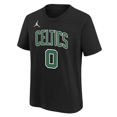 NBA - Jayson Tatum Boston Celtics Jordan Brand Youth Statement Edition Name & Number Player T-Shirt - Black