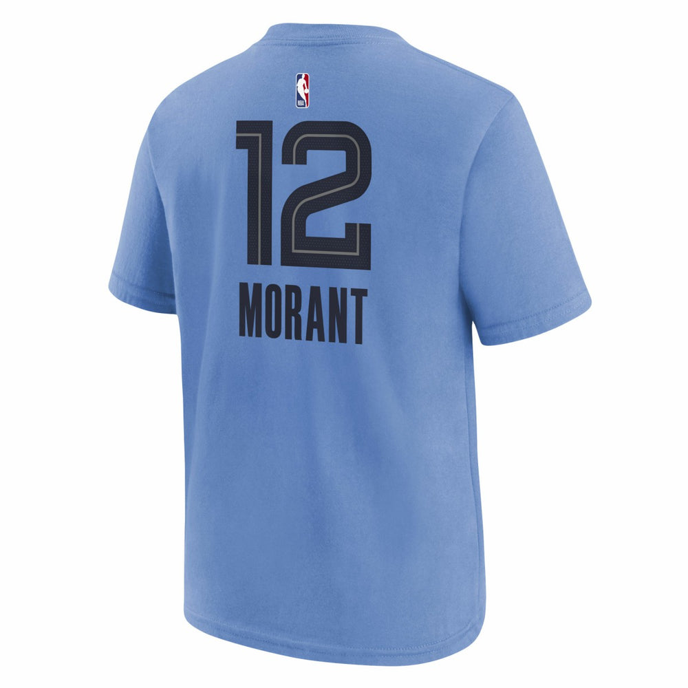 NBA - Ja Morant Memphis Grizzlies Jordan Brand Youth Statement Edition Name & Number Player T-Shirt - Light Blue