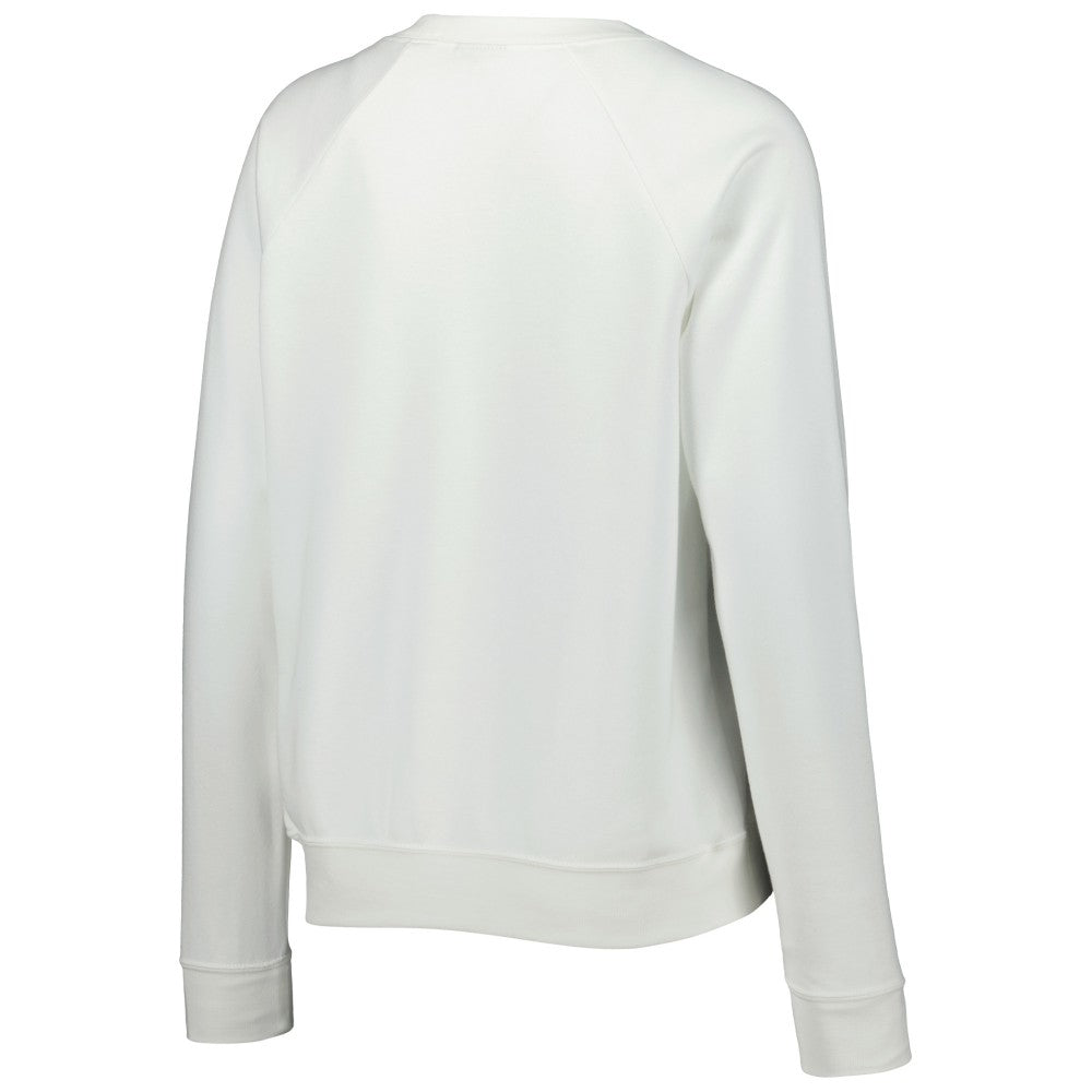 Nike Brazil National Team Women's Lockup Varsity Tri-Blend Raglan Pullover Sweatshirt - White