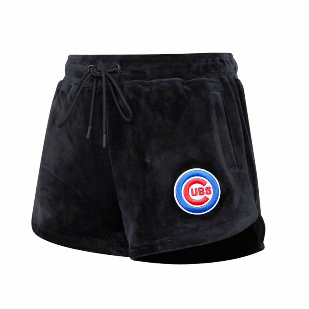 Chicago Cubs Pro Standard Women's Classic Velour Lounge Shorts On Sale