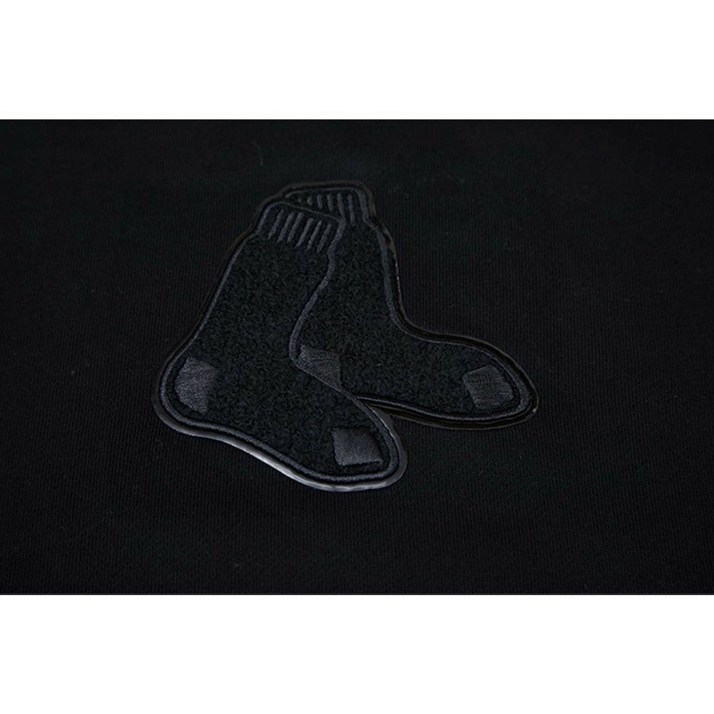 Boston Red Sox Pro Standard Women's Triple Black Cropped Pullover Hoodie On Sale