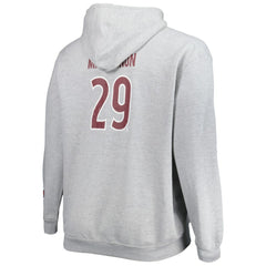 Nathan MacKinnon Colorado Avalanche - Big & Tall Player Pullover Hoodie Heather Gray