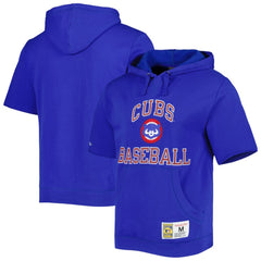Chicago Cubs Mitchell & Ness Cooperstown Collection Washed Fleece Pullover Short Sleeve Hoodie Online