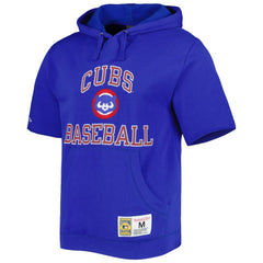 Chicago Cubs Mitchell & Ness Cooperstown Collection Washed Fleece Pullover Short Sleeve Hoodie Online