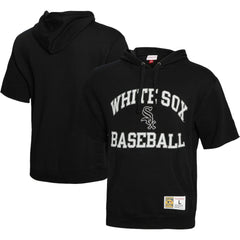 Chicago White Sox Mitchell & Ness Cooperstown Collection Washed Fleece Pullover Short Sleeve Hoodie On Sale