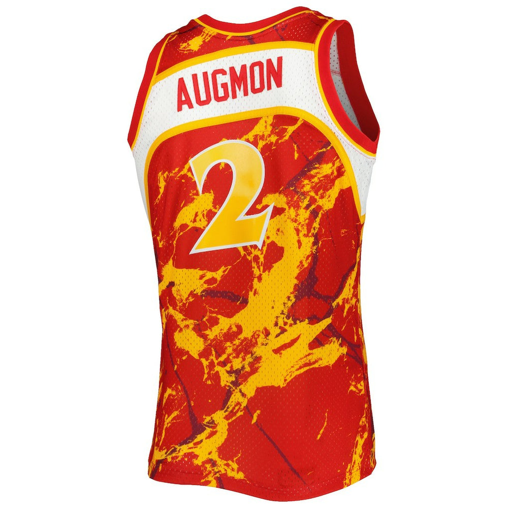 Mitchell & Ness - Stacey Augmon Atlanta Hawks 1991/92 Hardwood Classics Marble Swingman Jersey - Red