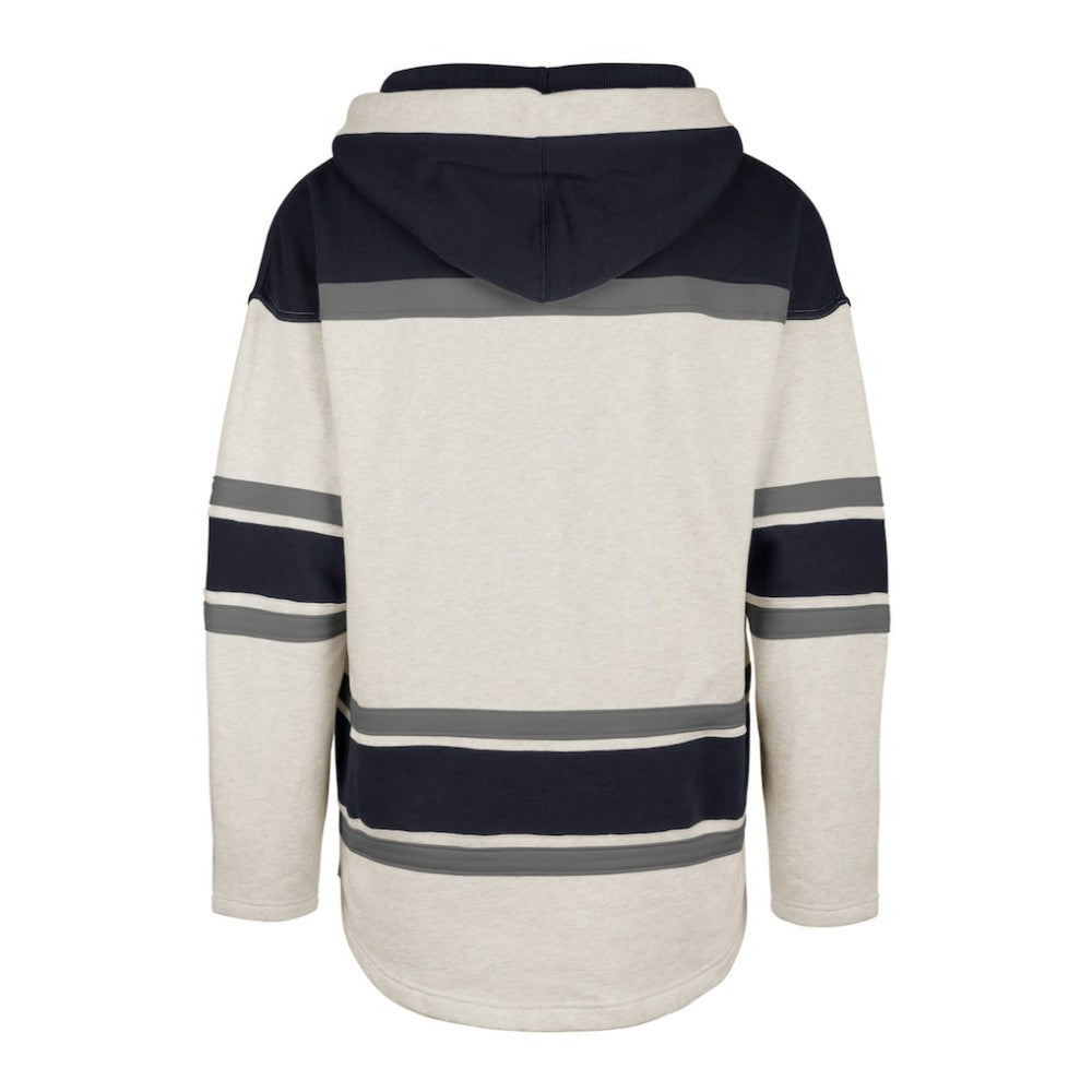 Columbus Blue Jackets - '47 Rockaway Lace-Up Pullover Hoodie Oatmeal