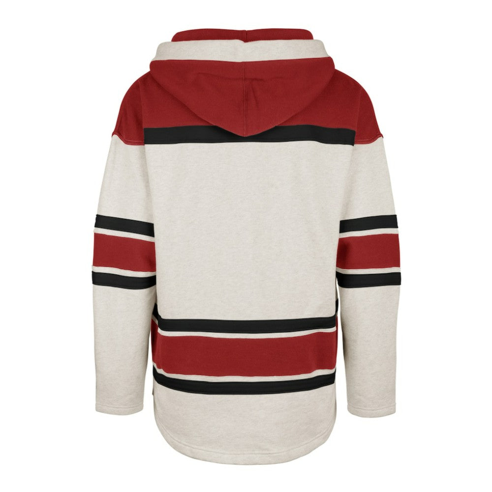 Detroit Red Wings - '47 Rockaway Lace-Up Pullover Hoodie Oatmeal
