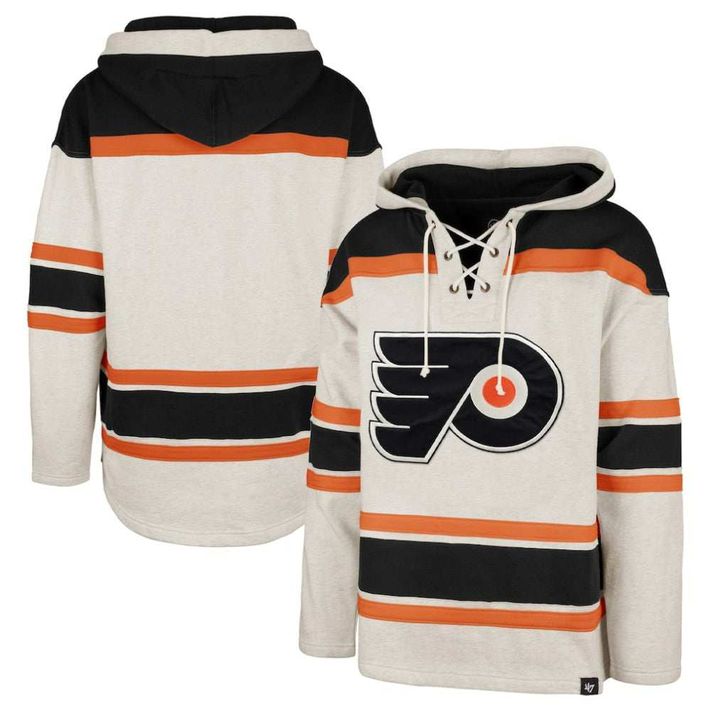 Philadelphia Flyers - '47 Rockaway Lace-Up Pullover Hoodie Oatmeal