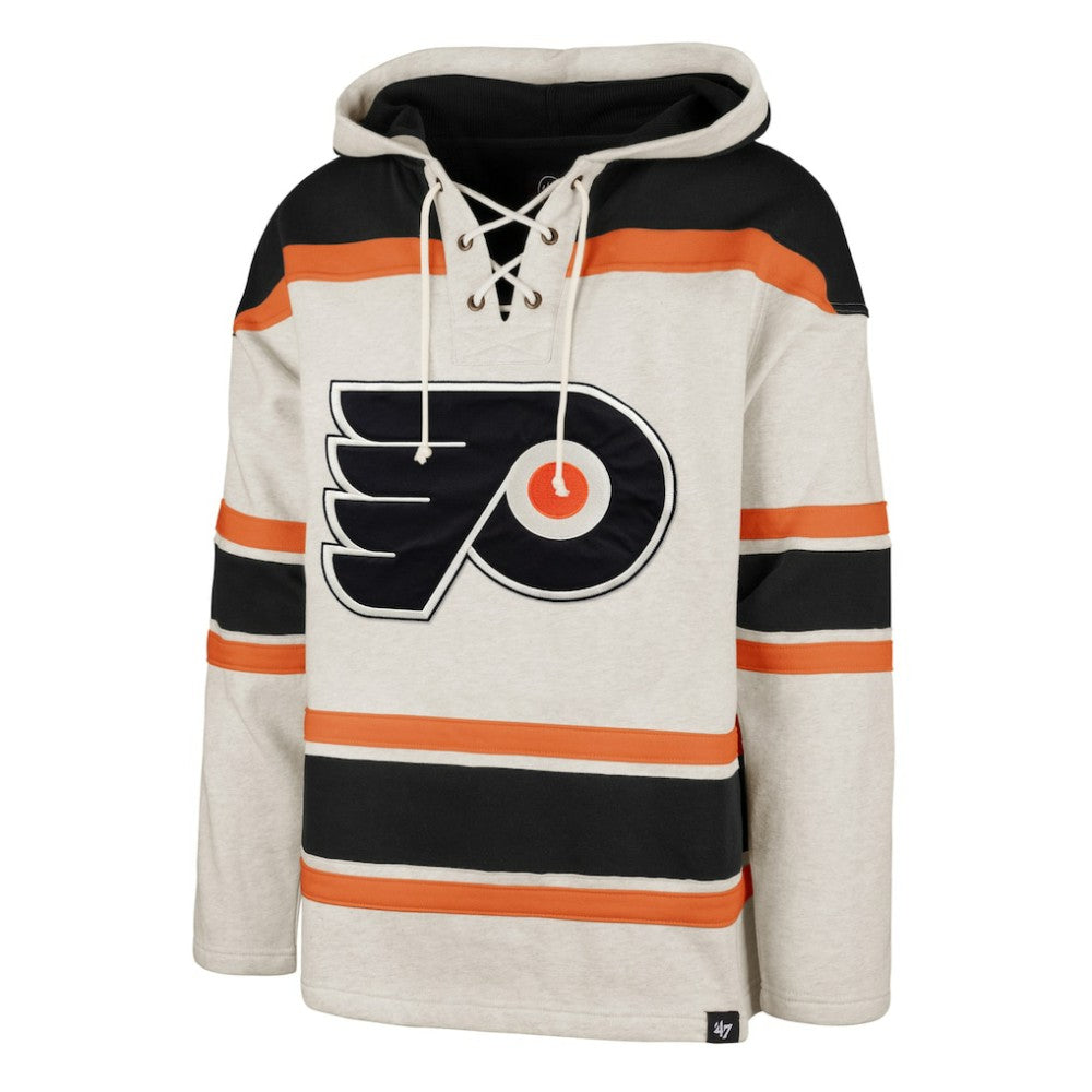 Philadelphia Flyers - '47 Rockaway Lace-Up Pullover Hoodie Oatmeal