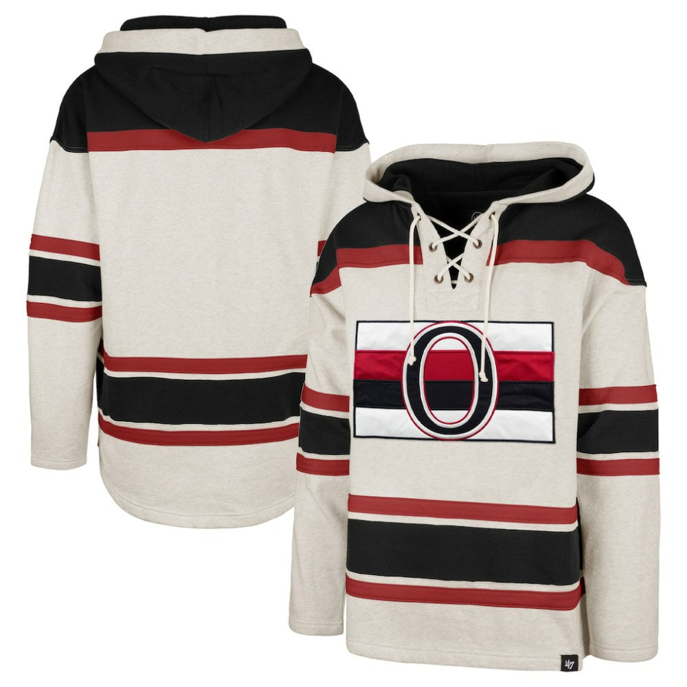 Ottawa Senators - '47 Rockaway Lace-Up Pullover Hoodie Oatmeal