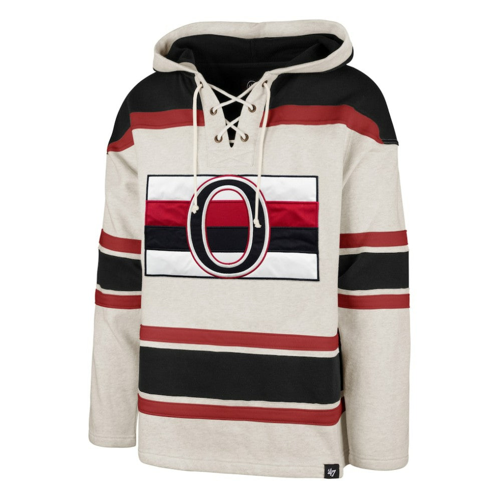 Ottawa Senators - '47 Rockaway Lace-Up Pullover Hoodie Oatmeal