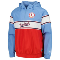 St. Louis Cardinals New Era Ripstop Raglan Quarter-Zip Hoodie for sale