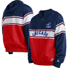 Chicago White Sox New Era Ripstop Raglan Quarter-Zip Hoodie Lifestyle
