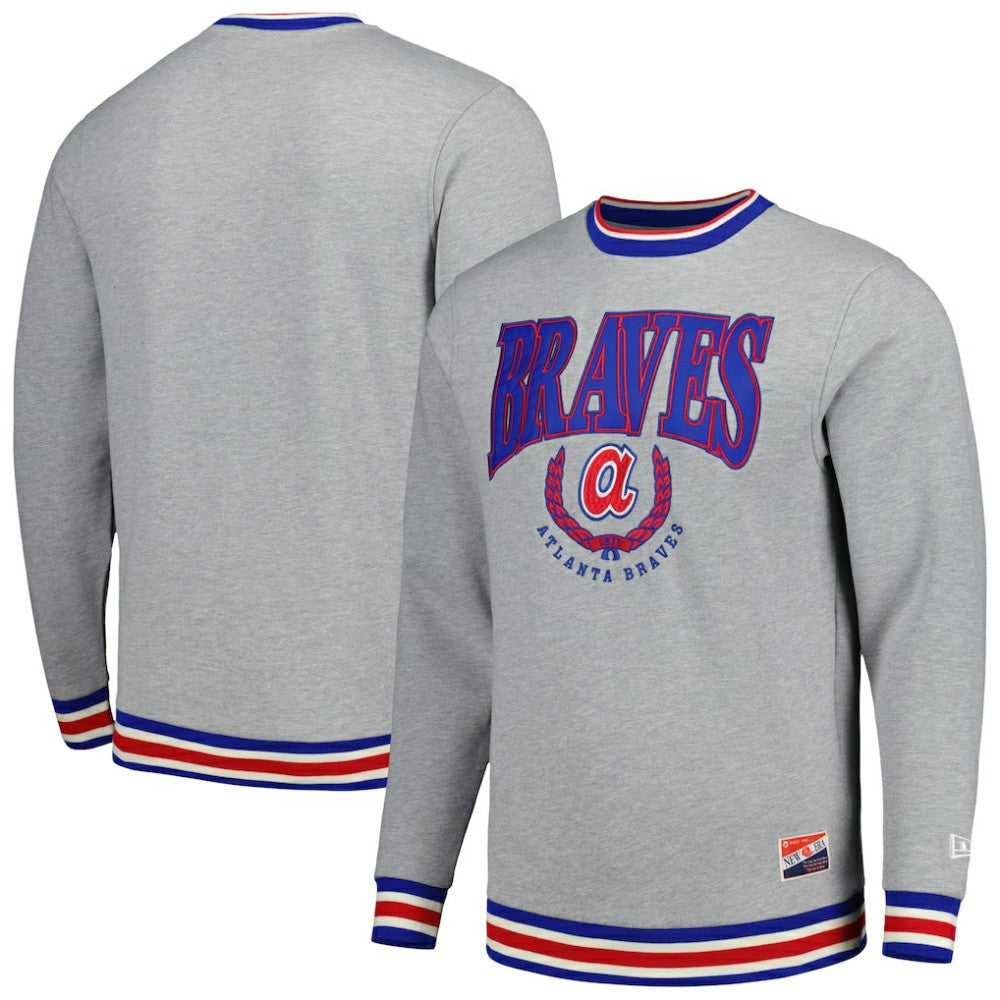 Atlanta Braves New Era Throwback Classic Pullover Sweatshirt Lifestyle