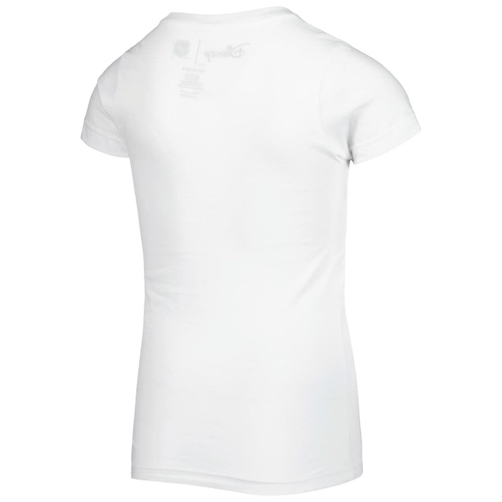 Seattle Kraken Girls Youth Mickey Mouse Go Team Go T-Shirt White
