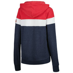 Atlanta Braves New Era Women's Colorblock Full-Zip Hoodie Jacket Lifestyle