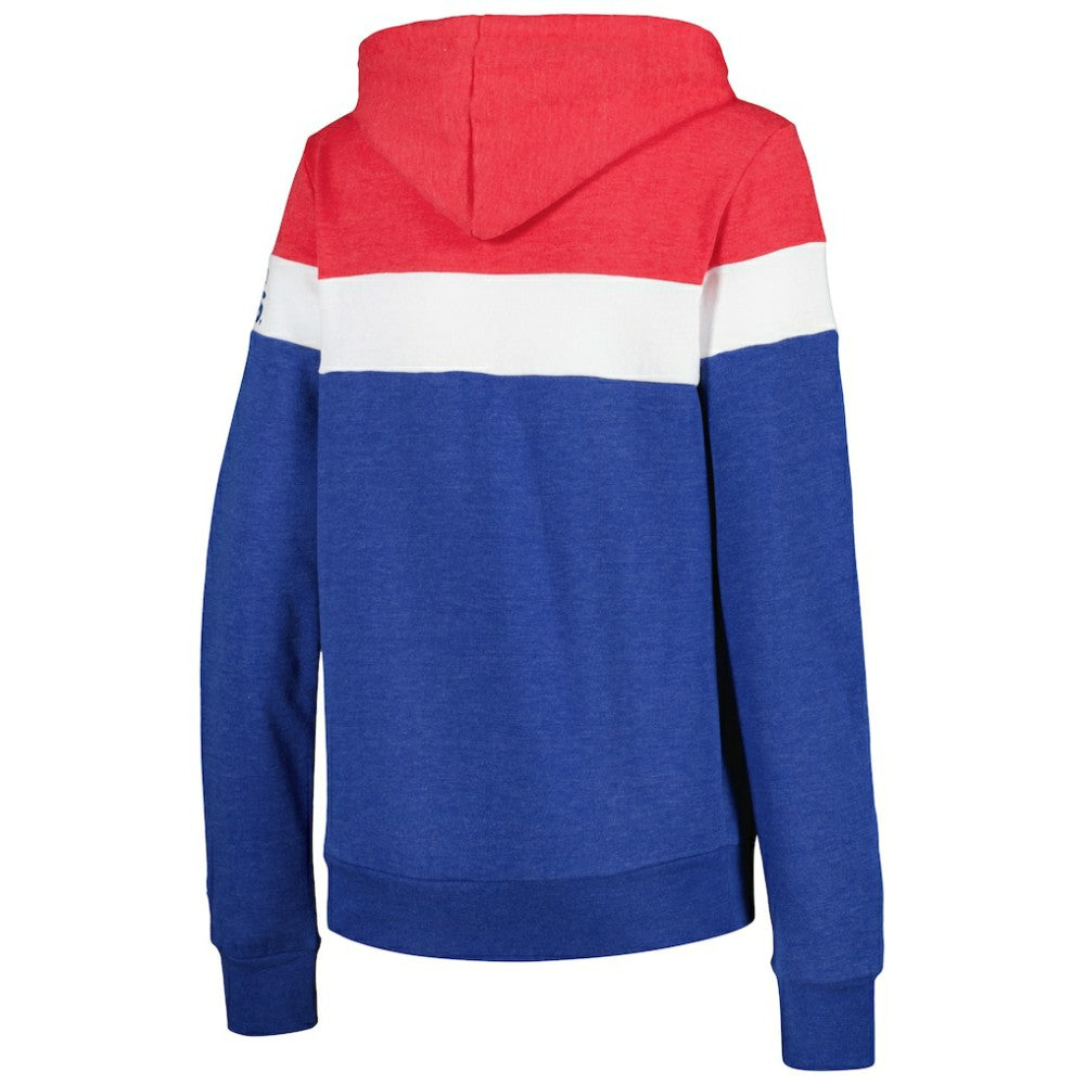Chicago Cubs New Era Women's Colorblock Full-Zip Hoodie Jacket On Sale