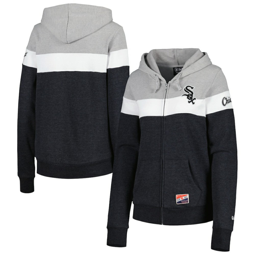 Chicago White Sox New Era Women's Colorblock Full-Zip Hoodie Jacket Online