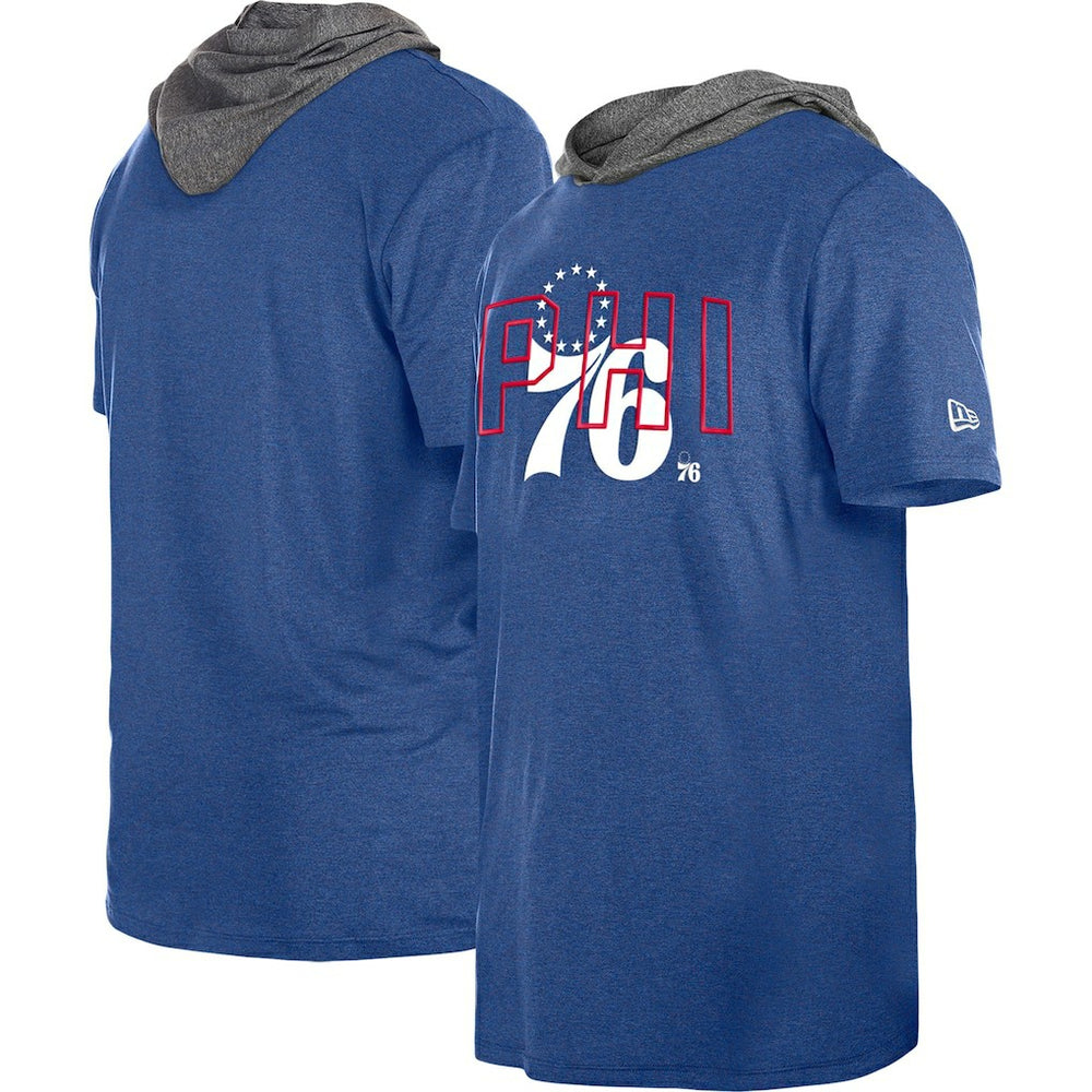 New Era - Philadelphia 76ers Active Hoodie T-Shirt - Royal