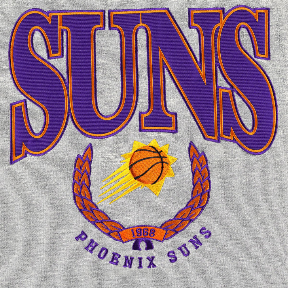 New Era - Phoenix Suns Unisex Vintage Throwback Crew Sweatshirt - Heather Gray
