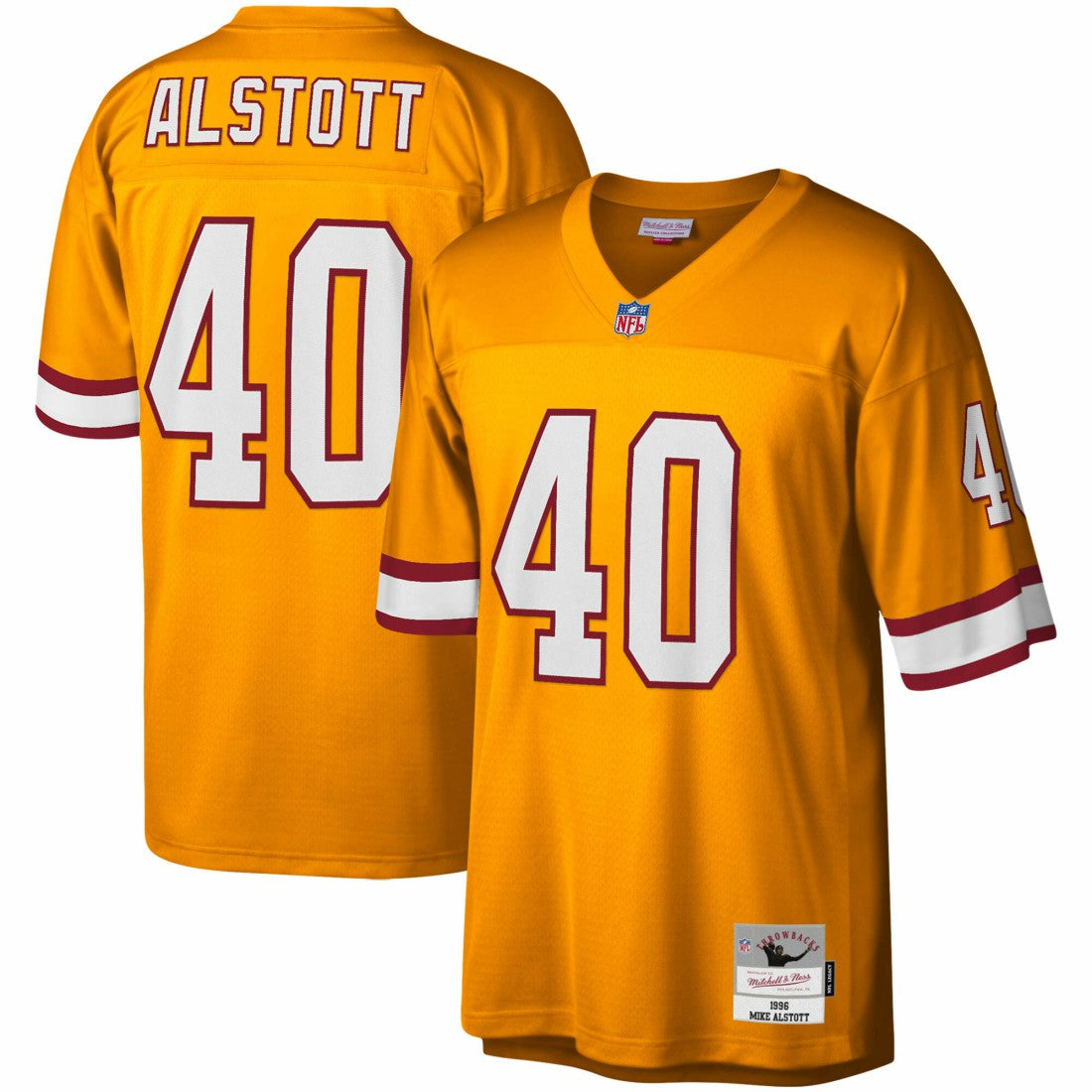 Mike Alstott Tampa Bay Buccaneers Big & Tall 1996 Retired Player Replica Jersey Orange - Mitchell & Ness