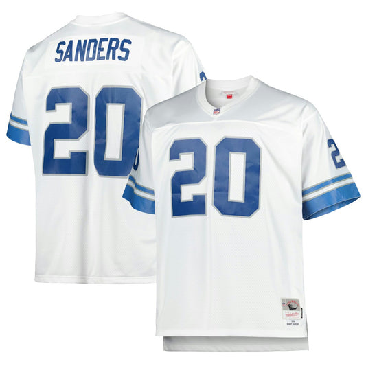 Barry Sanders Detroit Lions Big & Tall 1996 Retired Player Replica Jersey - White on sale | NFL Jerseys