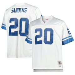 Barry Sanders Detroit Lions Big & Tall 1996 Retired Player Replica Jersey White - Mitchell & Ness