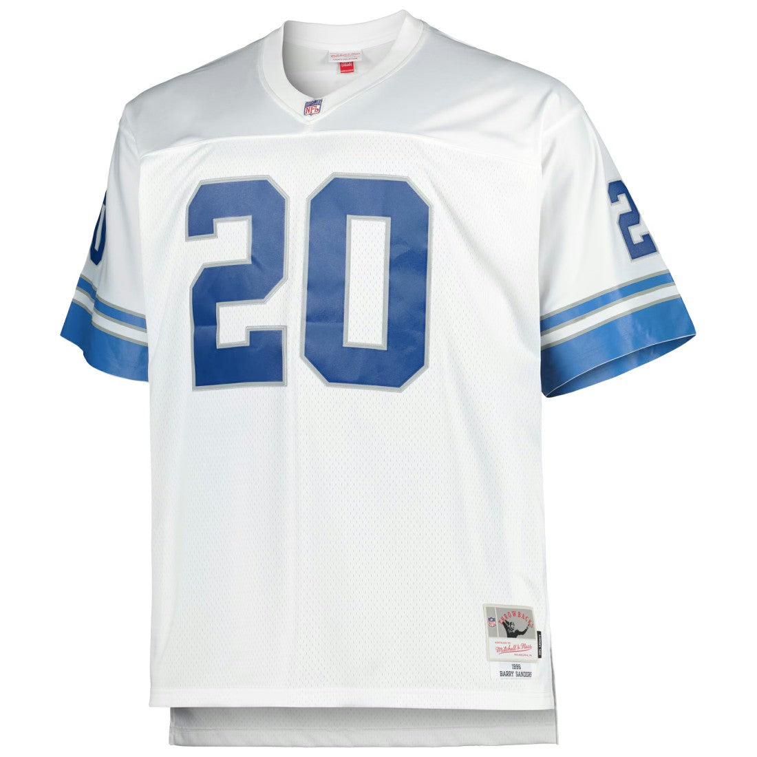 Barry Sanders Detroit Lions Big & Tall 1996 Retired Player Replica Jersey White - Mitchell & Ness
