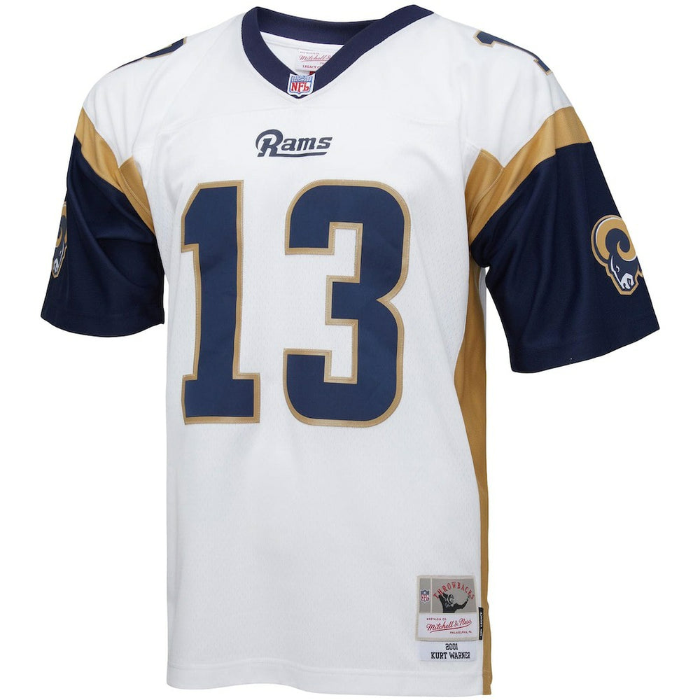 Kurt Warner Los Angeles Rams Big & Tall 2001 Retired Player Replica Jersey White - Mitchell & Ness