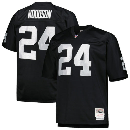 Charles Woodson Las Vegas Raiders Big & Tall 1998 Retired Player Replica Jersey - Black on sale | NFL Jerseys