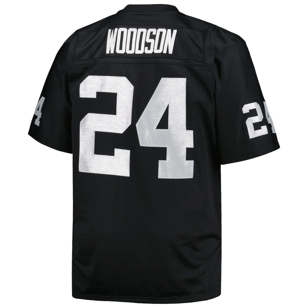 Charles Woodson Las Vegas Raiders Big & Tall 1998 Retired Player Replica Jersey Black - Mitchell & Ness