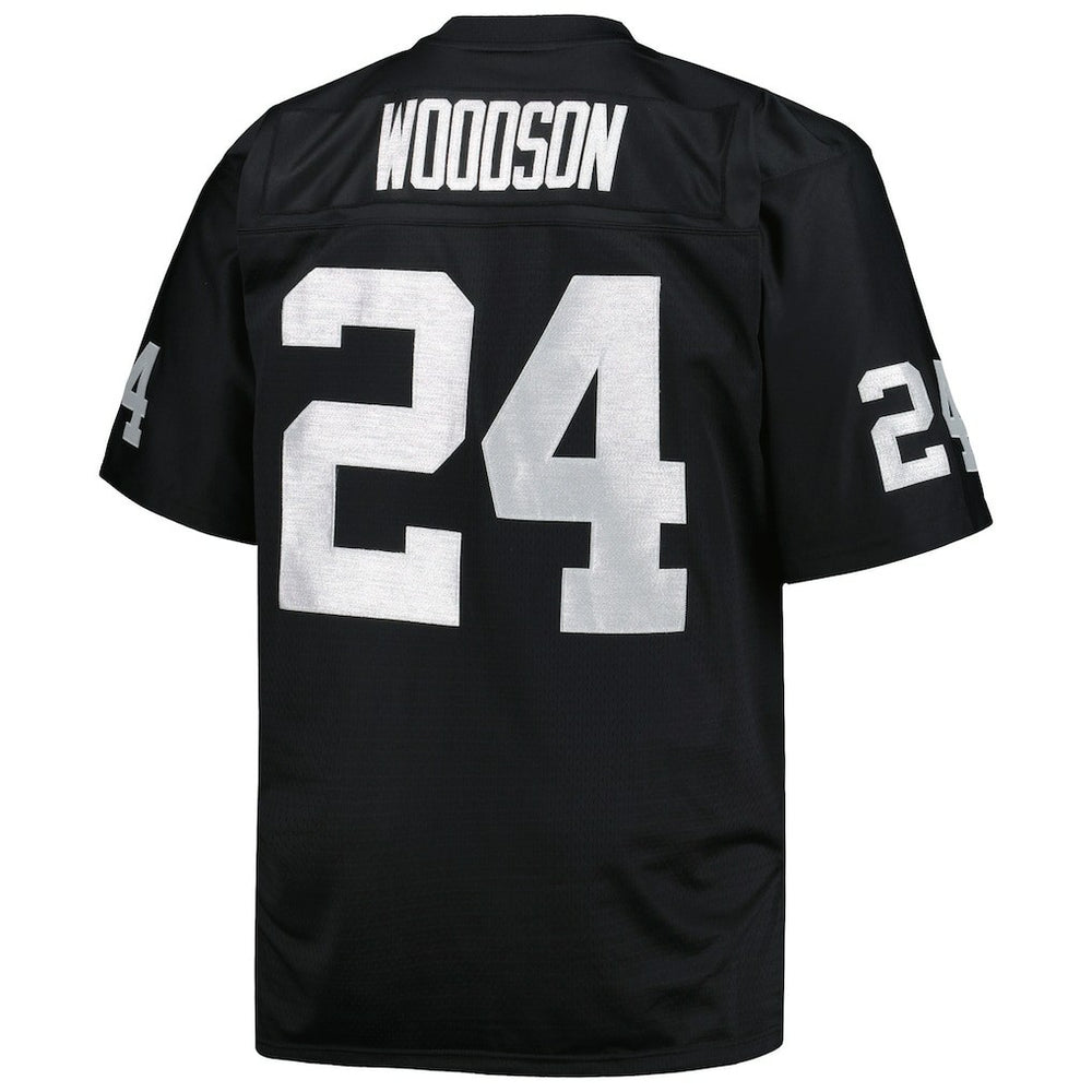 Charles Woodson Las Vegas Raiders Big & Tall 1998 Retired Player Replica Jersey Black - Mitchell & Ness