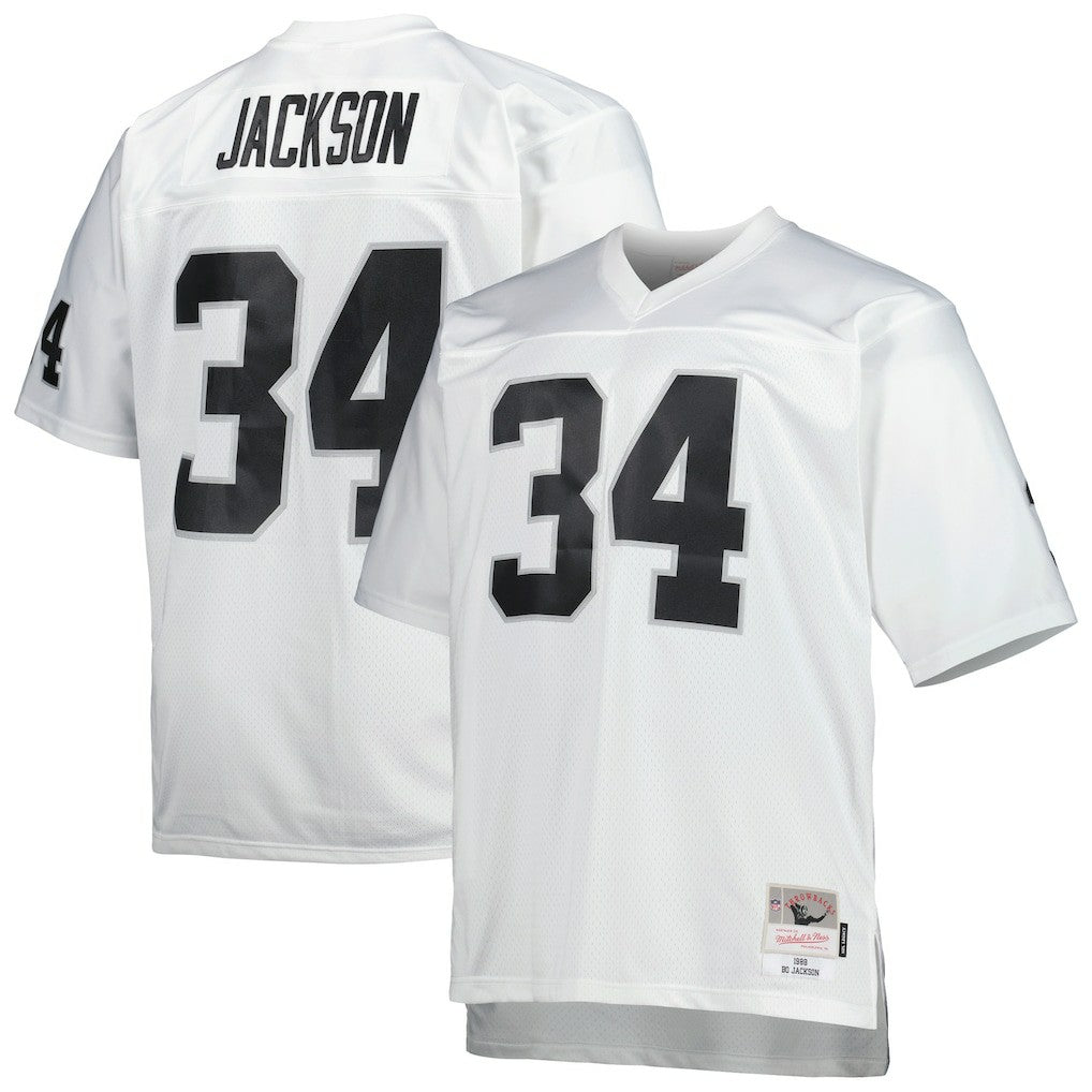 Bo Jackson Las Vegas Raiders Big & Tall 1988 Retired Player Replica Jersey - White for sale | NFL Jerseys