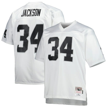 Bo Jackson Las Vegas Raiders Big & Tall 1988 Retired Player Replica Jersey - White for sale | NFL Jerseys
