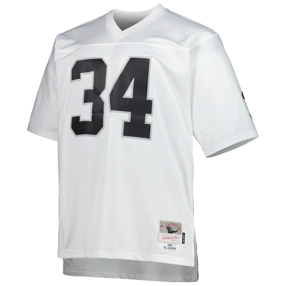 Bo Jackson Las Vegas Raiders Big & Tall 1988 Retired Player Replica Jersey White - Mitchell & Ness