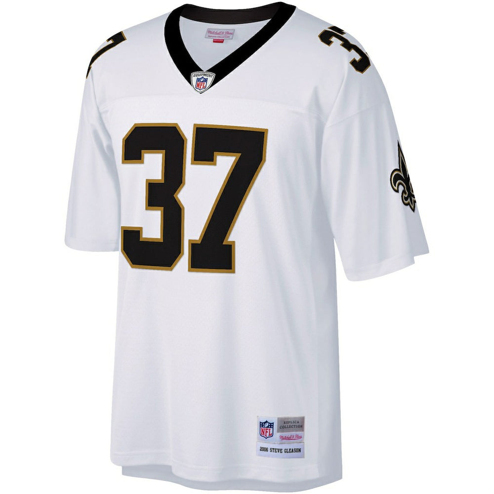 Steve Gleason New Orleans Saints Big & Tall 2006 Retired Player Replica Jersey White - Mitchell & Ness