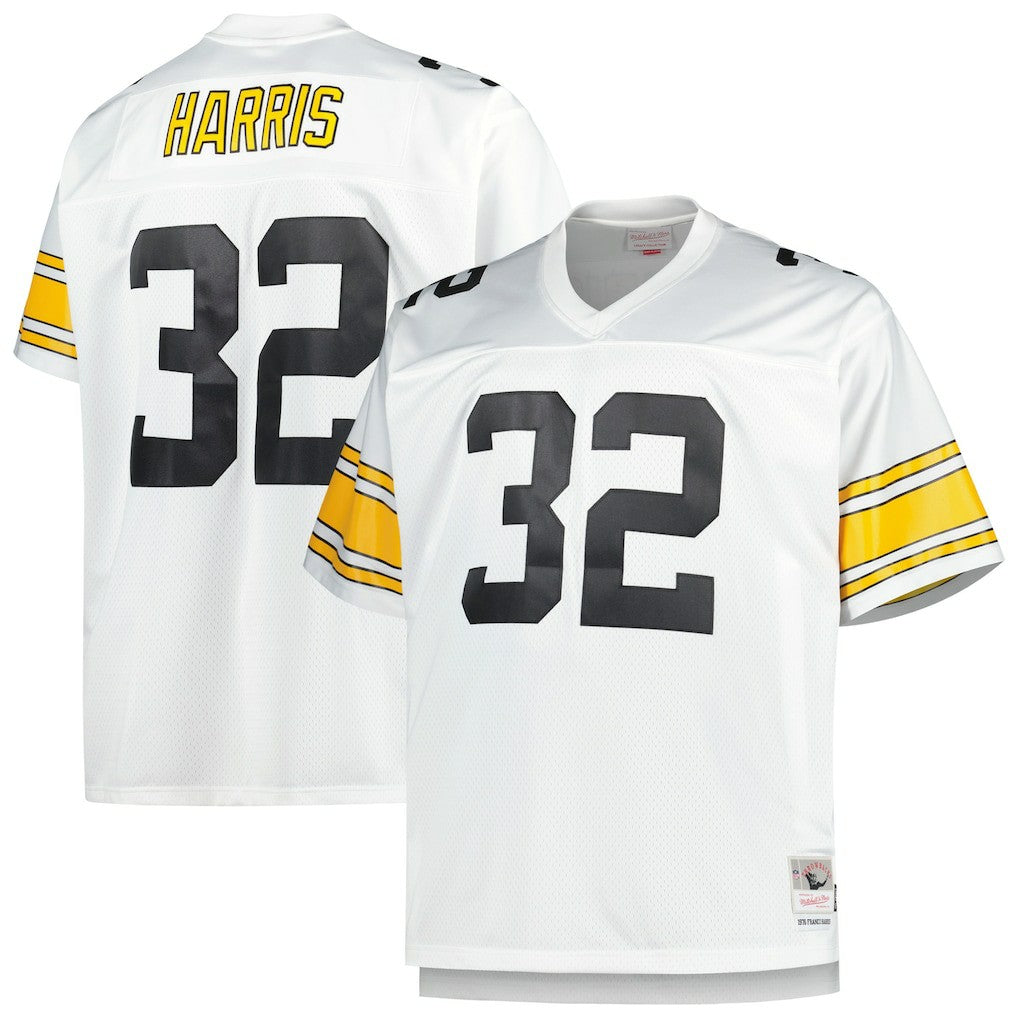 Franco Harris Pittsburgh Steelers Big & Tall 1976 Retired Player Replica Jersey - White cheap | NFL Jerseys