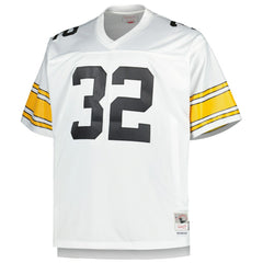 Franco Harris Pittsburgh Steelers Big & Tall 1976 Retired Player Replica Jersey White - Mitchell & Ness