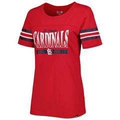 St. Louis Cardinals New Era Women's Team Stripe T-Shirt discount