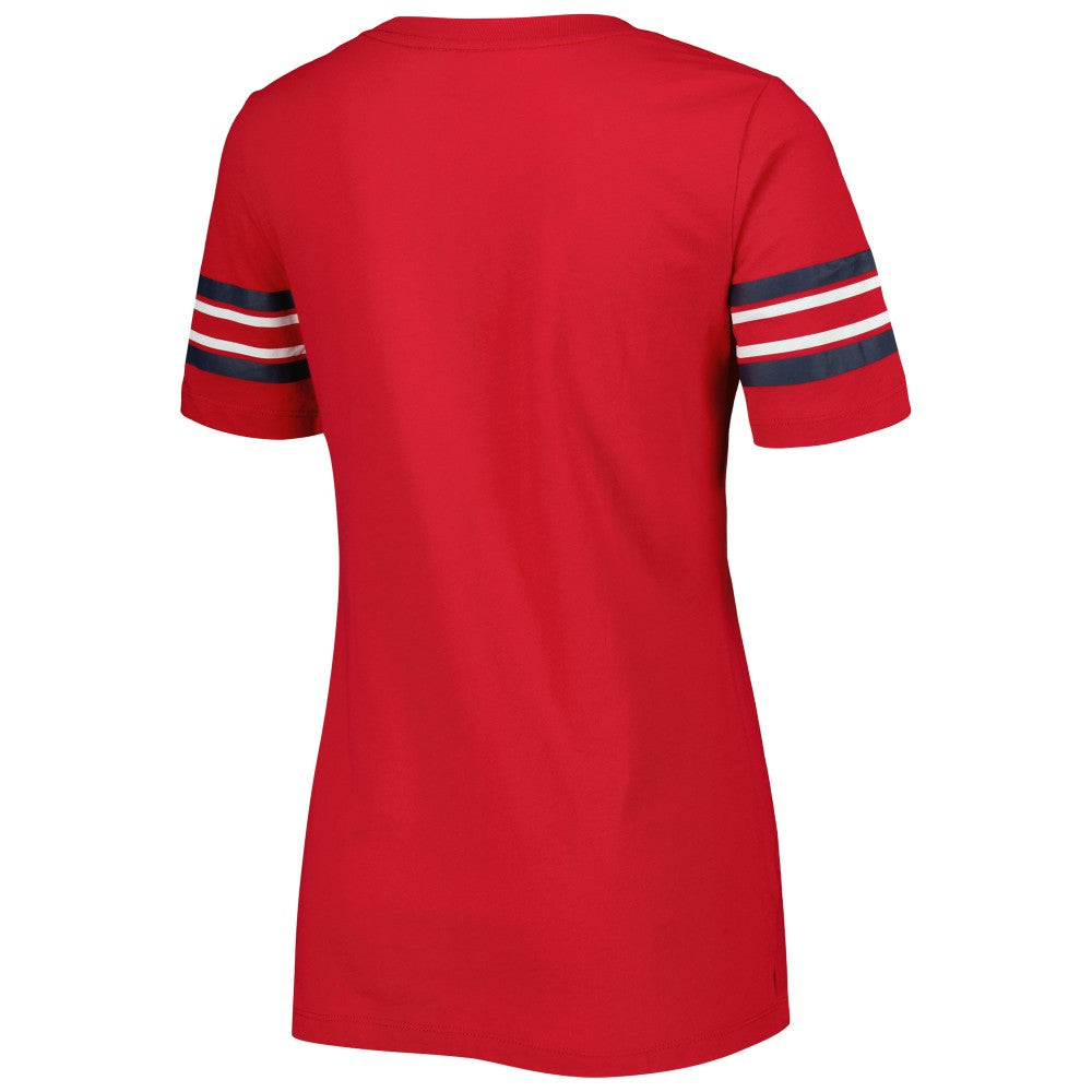 St. Louis Cardinals New Era Women's Team Stripe T-Shirt discount