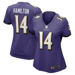 Kyle Hamilton Baltimore Ravens Women's Player Game Jersey Purple - Nike