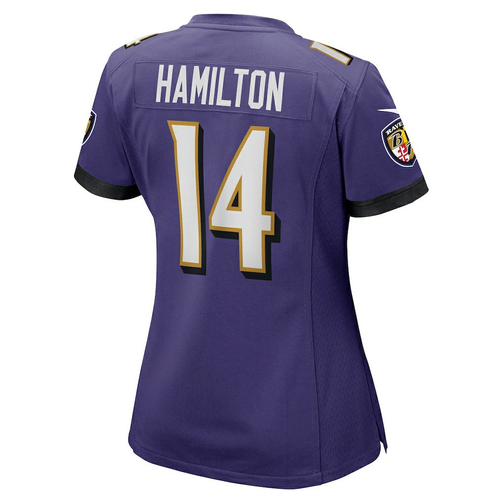 Kyle Hamilton Baltimore Ravens Women's Player Game Jersey Purple - Nike