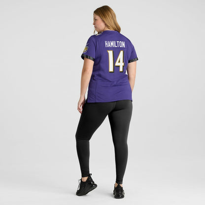 Kyle Hamilton Baltimore Ravens Women's Player Game Jersey - Purple | NFL Jerseys