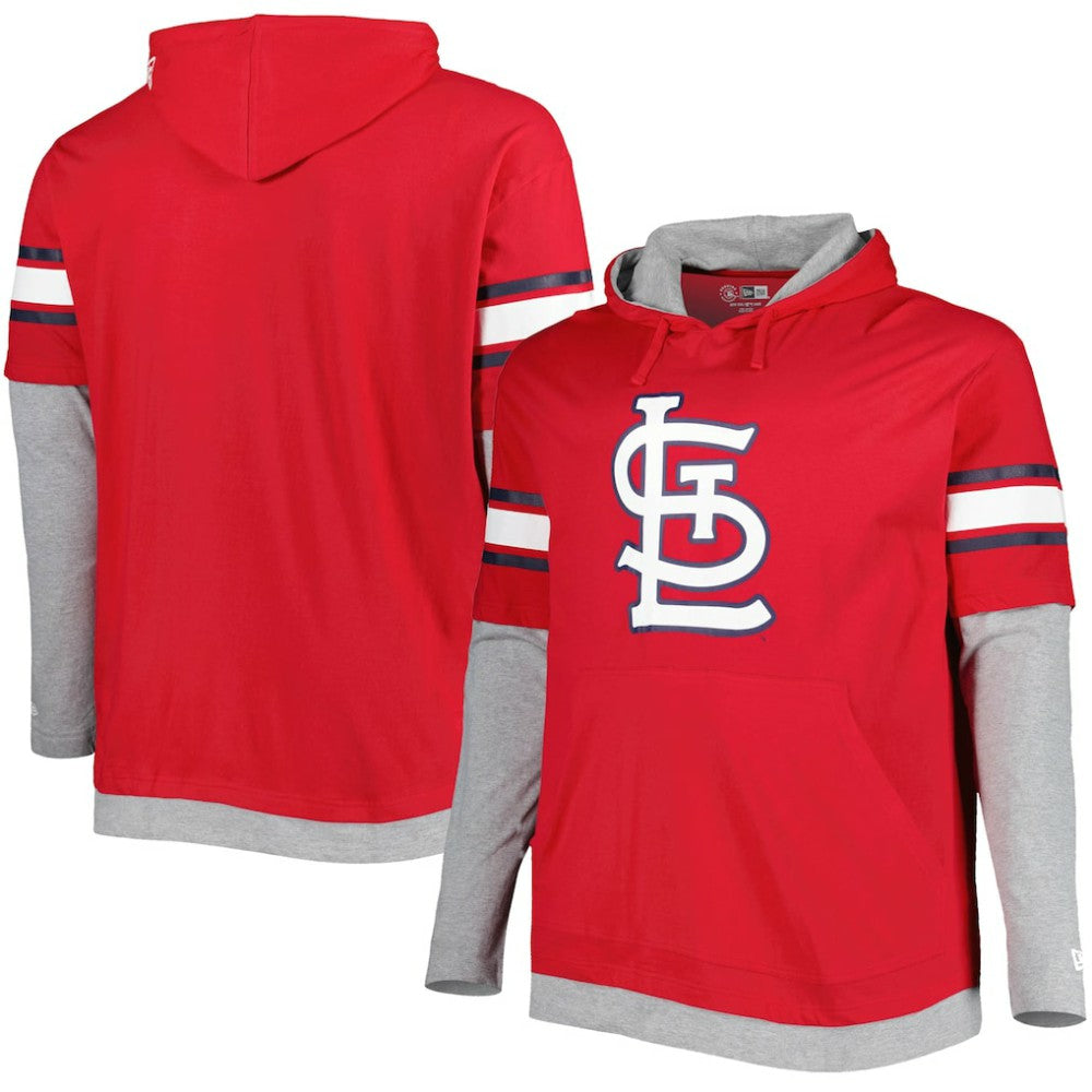 St. Louis Cardinals New Era Big & Tall Twofer Pullover Hoodie Clearance