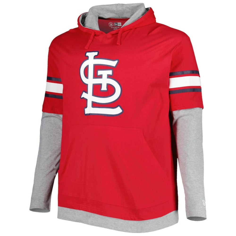 St. Louis Cardinals New Era Big & Tall Twofer Pullover Hoodie Clearance