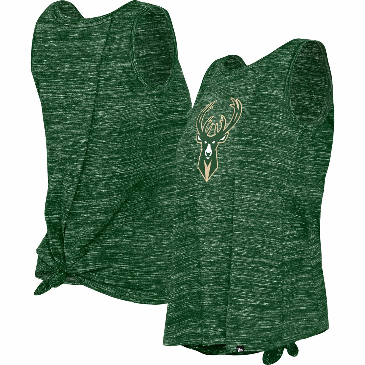 New Era - Milwaukee Bucks Women's Space Dye Active Tank Top - Hunter Green