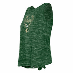 New Era - Milwaukee Bucks Women's Space Dye Active Tank Top - Hunter Green