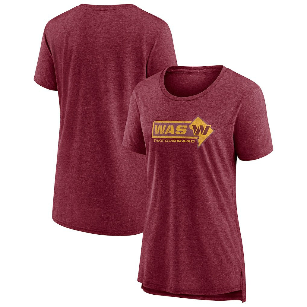 Washington Commanders Women's Hometown First Down T-Shirt Heather Burgundy - Fanatics