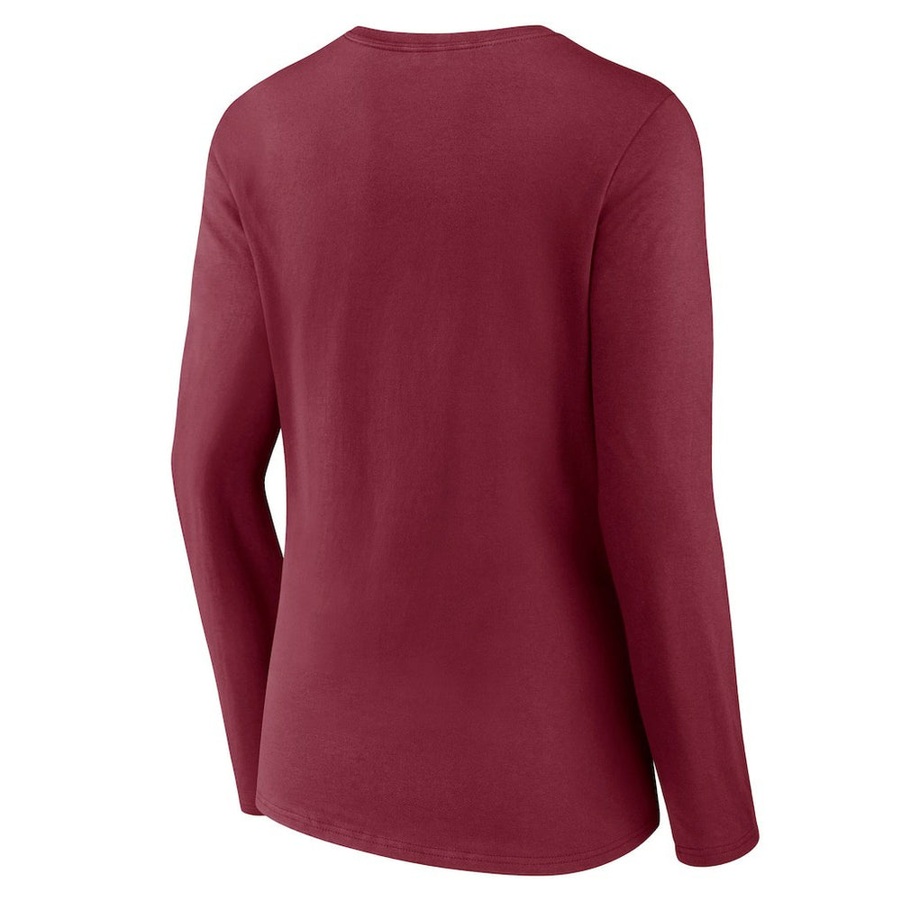 Washington Commanders Women's Hometown Sweep Long Sleeve V-Neck T-Shirt Burgundy - Fanatics